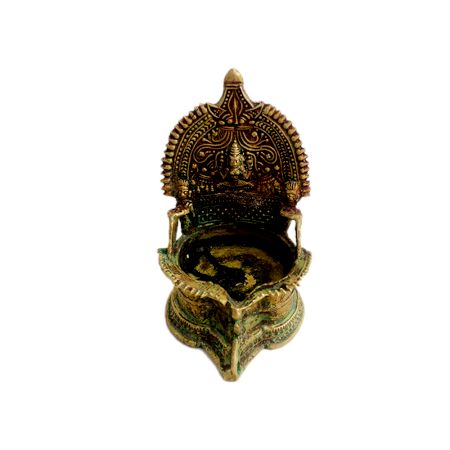 Laxmi Brass Oil Lamp (Ht-5.25 Inches)