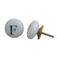 F Alphabet Ceramic Dresser Drawer Knob