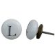 L Flat Alphabet Ceramic Drawer Knob
