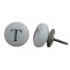 T Alphabet Ceramic Cupboard Knob