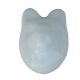 White Fox Face Ceramic Knob