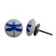 White Blue Butterfly Kids Knob