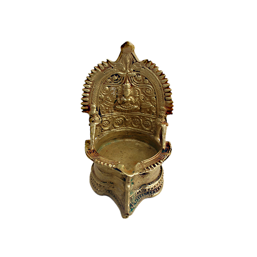 Laxmi Brass Oil Lamp (Ht-5.5 Inches)