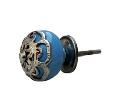 Strewn Sky Blue Knob-1