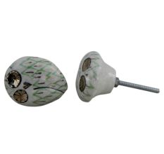 Green Owl Cabinet Bird Knob