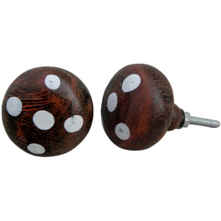 Orange Wooden Drawer Knobs