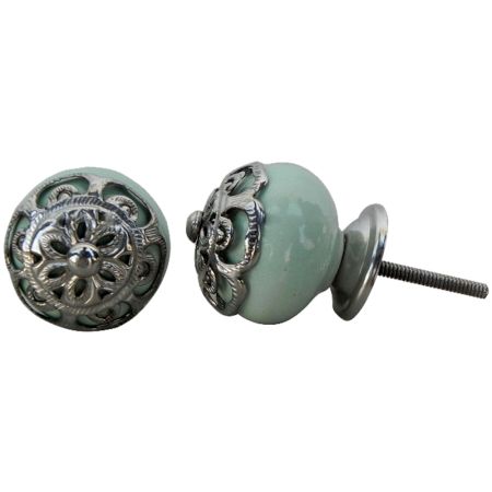 Strewn Light Green Knob-6