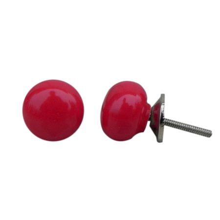 Red Small Flat Knob (1)
