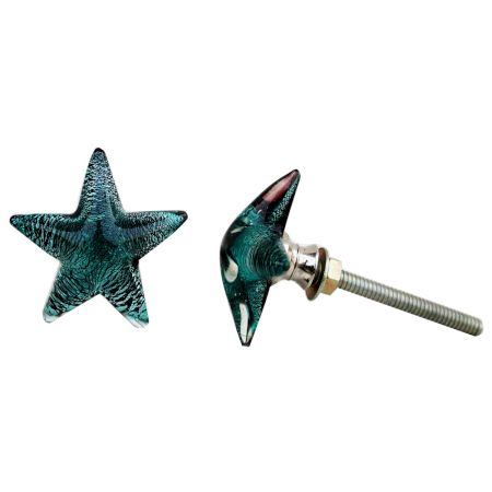 Turquoise Star Knob