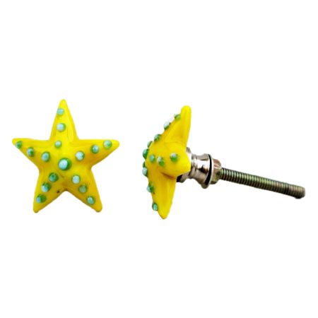 Yellow Star Dot Knob