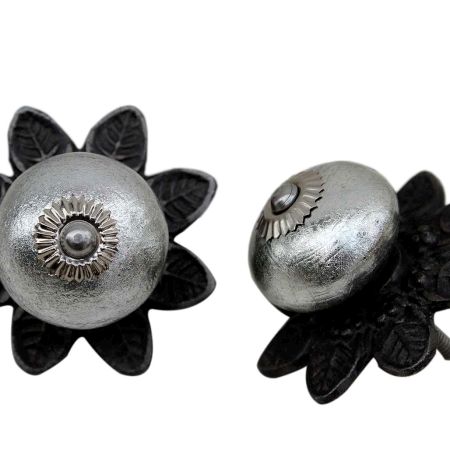 Silver Ceramic Protia Knob