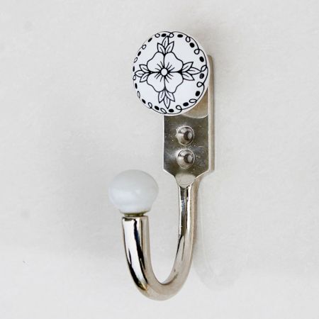 Black White Decorative Wall Hooks