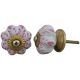 Pink Leaf Medium Knob