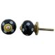 White Dotted Small Ceramic Wardrobe Knob