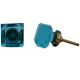 Turquoise Square Glass Knobs