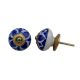 Navy Blue Flower Knob (1)