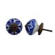 Navy Blue Flower Knob (1)