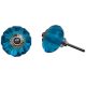 Turquoise Melon Glass Knob (1)