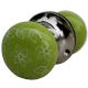 Daffodil Pea Green Door Mortice Handles 2.25
