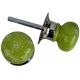 Daffodil Pea Green Door Mortice Handles 2.25