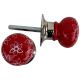 Daffodil Red Mortice Door Handles 2.25