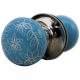 Daffodil Turquoise Mortice Door Handles 2.25