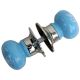 Daffodil Turquoise Mortice Door Handles 2.25