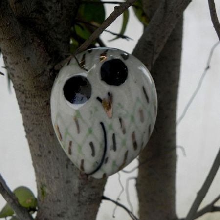 Owl Ceramic Bird Knob
