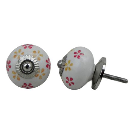 Red Yellow Floral Knob (1)