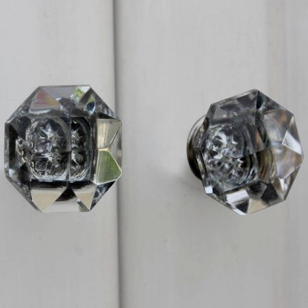 Diamond Cut Glass Drawer Knobs Online