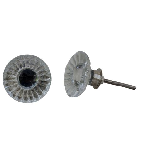 Gerbera Flower Glass Drawer Knobs Online
