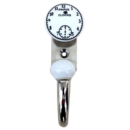 Paris Clocks Ceramic Hooks