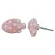 Pink Polka Dot Fish Knob