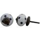 White Dark Purple Dotted Ceramic Furniture Knob