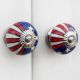 Us Flag Ceramic Knob