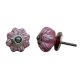 Pink Leaf Medium Ceramic Knob