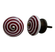 Cherry Pattern Flat Knob