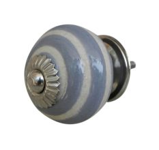 Grey Striped Knob
