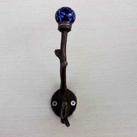 Navy Blue Floral Tree Hook-EHG-08