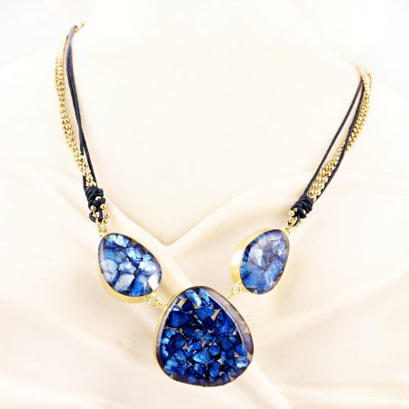 Sea Blue Hanging Necklace New Beautiful Jewellery