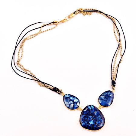 Sea Blue Hanging Necklace New Beautiful Jewellery