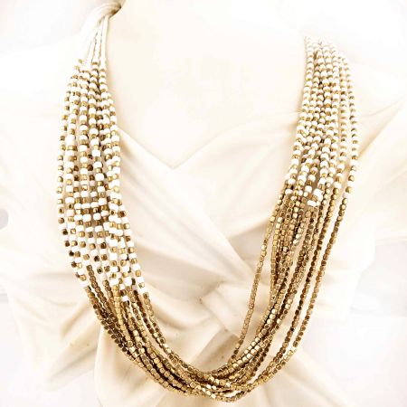 Royal White Stringed Necklace New Beautiful Jewellery