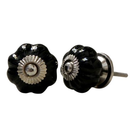 Solid Black Medium Knob