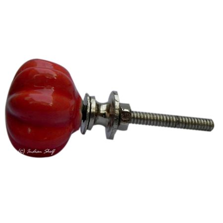 Red Pomegranate Bud Knob