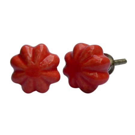 Red Pomegranate Bud Knob