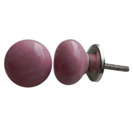 Pink Solid Knob Small