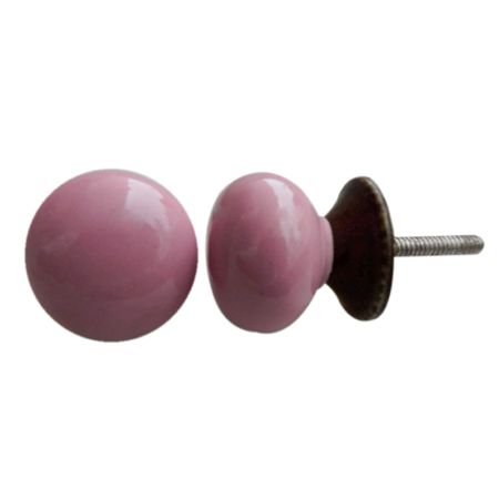 Pink Solid Knob Small