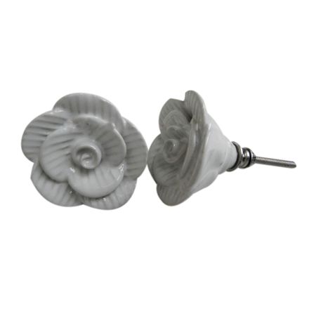 White Rose Knob