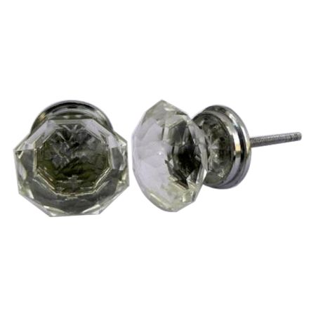 Radiant Medium Glass Dresser Knob