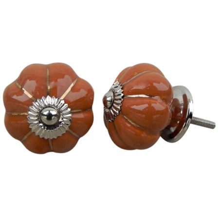 Solid Brown Golden Line